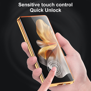 Recién llegado, funda de teléfono con marco de metal magnético de doble cara fuerte de cuero vegano, protector de pantalla 360 para <span class=keywords><strong>honor</strong></span> 60pro/100 pro <span class=keywords><strong>80</strong></span> <span class=keywords><strong>se</strong></span> - Product Image 3