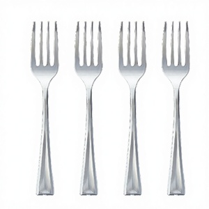 Juego de Tenedores Ecológicos de Acero Inoxidable con Mango de Latón, Acabado Espejo, Capacidad de 10 ml, 6 Piezas, Tenedor para Fideos Hecho a Mano para Regalos - Product Image 1