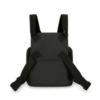 Sac Poitrine Tactique Réfléchissant pour Homme, Nouveau Design, Extérieur, avec Double Poche Poitrine Étanche, Sac à Dos Noir avec Cadre Externe