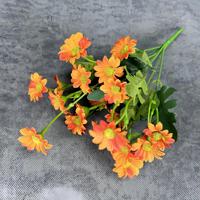 Buket Bunga Daisy Buatan 21 Tangkai, Bunga Palsu Buatan Tangan, Dekorasi Rumah & Hotel untuk Hari Valentine, Ornamen Pernikahan Grosir