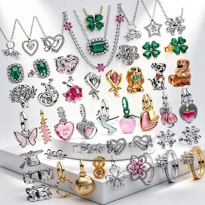 Nuevos Abalorios de Anillo en Forma de Corazón de la Serie Flor de Primavera Fitpandoraer 2026 para el Día de la Madre, Compatibles con Pulseras y Collares para Mujer, Regalos - Product Image 1