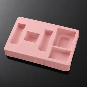 Bandeja de inserción de terciopelo flocado personalizada JIABAO, plástico ecológico para embalaje de cosméticos - Product Image 6