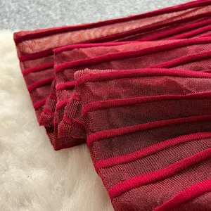 فستان صيفي أنيق بتصميم عتيق متوسط الطول ذو لون موحد مع طيات، فستان نسائي مثير محبوك غير متماثل بشبكة، أنيق ورشيق بأسلوب خيالي على الطراز الكوري البوهيمي العصري - Product Image 5