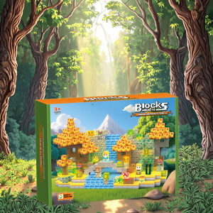 200PCS <span class=keywords><strong>Princesa</strong></span> de plástico y Guerrero Juguetes de bloques de construcción magnéticos con 10PCS Cubos emisores de luz en juegos - Product Image 1