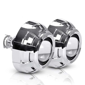 CQL-lente de Faro de 2,5 pulgadas, lente de proyector HID <span class=keywords><strong>Bi</strong></span> <span class=keywords><strong>Xenon</strong></span> H1 H4 <span class=keywords><strong>H7</strong></span> con cubierta plateada Apollo 3,0 - Product Image 1
