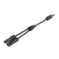 Adaptateur de panneau solaire photovoltaïque de type Y à trois voies pour MC4, connecteur mâle-femelle en cuivre, longueur personnalisée, du fabricant Abongl