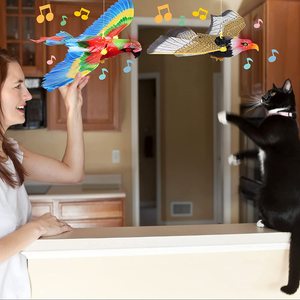 Juguete Interactivo para Gatos con Simulación de Pájaro, Águila Eléctrica Colgante, Palo Volador, Cuerda para Rascar, Juguete para Gatitos, Juguetes Interactivos para Gatos - Product Image 5