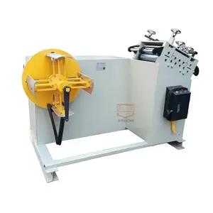 Efficient Sheet Metal Uncoiler 2 in 1 Decoiler Straightening Feeder Machine for Steel Coil Materials