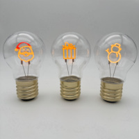 Ampoule LED d'extérieur/d'intérieur à coque en plastique colorée à gradation IP65 étanche à la base E27 pour hôtel, vente en gros bon marché