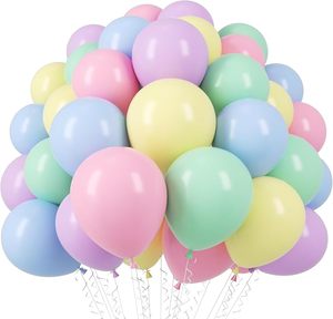Pastel Pink Set 12 Inch Macaron Latex Party Balloons for Graduation Easter Wedding <strong>Birthday</strong> <strong>Rainbow</strong> Baby Anniversary <strong>Decoration</strong> - Product Image 1