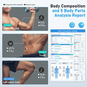 체중을위한 고정밀 디지털 스마트 욕실 저울 14 키 신체 구성 분석 동기화 앱 - Product Image 5