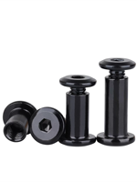 Vis et écrous de connexion pour meubles M3 M4 M5 M6 M8 M10, en acier, à tête cylindrique plate, avec écrou à douille, vis de fixation