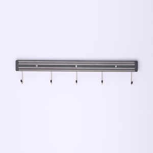 Support magnétique pour couteaux en acier inoxydable, trépied doré, fixation murale avec crochets pour rangement de cuisine - Product Image 3