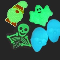 CHAUDE Halloween 3D Silicone Perle Citrouille Tête Grim Reaper Château Focal Perles pour la Fabrication de Bijoux DIY Stylo Porte-clés Accessoires