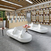 Canapé modulable ovale classique italien en velours blanc, confortable et moelleux, idéal pour les mariages, les halls d'hôtels et les restaurants