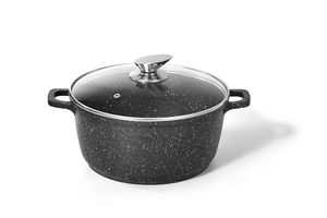 Bộ nồi chảo đá granite chống dính cao cấp, bộ nồi chảo nhôm, dụng cụ nhà bếp, bộ nồi chảo đá cẩm thạch - Product Image 2