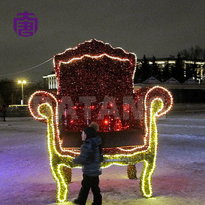Ornamental Christmas Throne <b>Light</b> for Shopping Mall Hotel Plaza and Festive Photo Display - Product Image 6