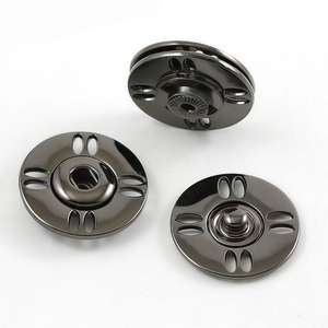 Özel 2 parça birlikte Snap basın düğmeleri çinko alaşım gömlek görünmez ceket Metal baskı toka Metal baskı düğme - Product Image 3