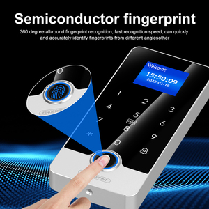 Kits DE SISTEMA DE Control de acceso de cerradura de puerta de aplicación Tuya con pantalla de 1,77 pulgadas teclado <span class=keywords><strong>Bluetooth</strong></span> huella digital RFID IC lector de tarjetas teclado de Metal - Product Image 3