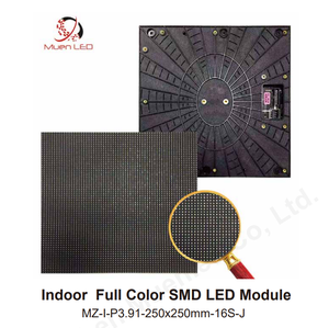 P3.91 จอแสดงผล LED สีเต็มรูปแบบ SMD2121 สำหรับใช้งานภายในอาคาร ขนาด 250x250 มม. สแกน 1/16 600cd สำหรับหน้าจอโฆษณา - Product Image 2