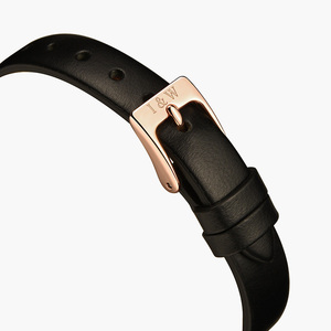 Montre carrée fine pour <span class=keywords><strong>femme</strong></span> I&W CARNIVAL OEM ODM, cadran vert malachite, boîtier en acier rose, bracelet en cuir, montre-bracelet à quartz personnalisée - Product Image 3