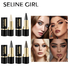 Seline Girl 4 colores 2,2G delineador de ojos pluma Gel cosméticos mate impermeable a prueba de manchas de una sola punta delineador de ojos negro sólido - Product Image 2