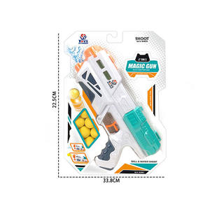 Jinming 2 in 1射撃銃おもちゃ夏のおもちゃEVAピンポンボール銃射撃水銃子供のための - Product Image 4