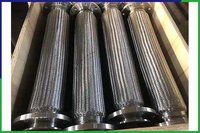 Tuyaux métalliques, raccords flexibles pour les conduites d'aspiration de pompes à soufflets métalliques à bride, matériaux 304 316