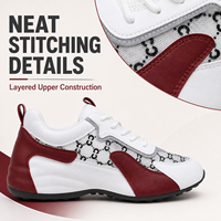 Baskets décontractées tendance à tige en maille respirante, chaussures de marche basses, fournisseur en gros avec logo personnalisé