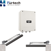 Kit d'ouvre-porte coulissant automatique sans fil Turtech SWG-A-300a-DC avec Bluetooth pour utilisation en extérieur dans la cour