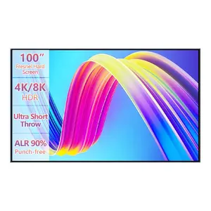 Best Seller 100 Inch 90 Percent UST Alr 120 Degree View Angle 3D Holographic Projection Screen 4K For Home
