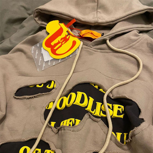 Nueva Sudadera con Capucha Unisex de Estilo Urbano Americano Hiphop, con Bordado 3D, Ecológica, Transpirable, con Bolsillo y Largo Regular - Product Image 1