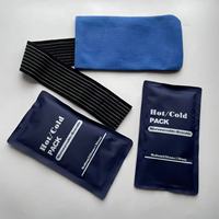 Pack de glace (ensemble de 3 pièces) coussin de gel réutilisable sac de glace soutien récupération des blessures réglable thérapie chaude et froide Gel Wrap