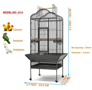 Jaulas Metálicas de Acero Inoxidable al por Mayor para Mascotas, Aviarios para Pájaros, Canarios, Palomas, Jaulas de Cría para Exteriores, Jaulas Grandes para Loros - Product Image 4