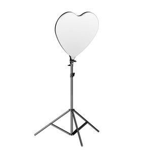 Lumière de diffusion en direct de 18 pouces en forme de coeur Love Full Screen Dimmable Beauty Fill Light avec <span class=keywords><strong>t</strong></span>élécommande pour <span class=keywords><strong>Youtube</strong></span> Video Photo Studio - Product Image 1