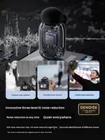 Mini microphone cravate sans fil pour téléphone portable, diffusion en direct, enregistrement sonore, réduction du bruit - Professionnel