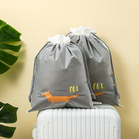 Sac en plastique avec cordon de serrage, sac en plastique avec Logo personnalisé, sac d'emballage cadeau en plastique givré avec cordon de serrage