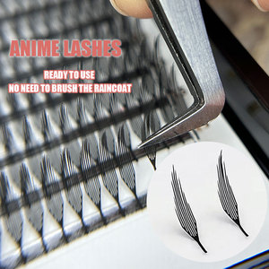 Extensions de cils professionnelles <span class=keywords><strong>Manga</strong></span>, cils effilés style <span class=keywords><strong>manga</strong></span>, cils effilés style anime, cils volumineux effet fée, vente en gros, marque privée - Product Image 4