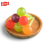 Glowing Stick Fruity Lollipop Hard Texture with Coated Decoration Packaged in Bottle