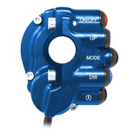 Cubierta de control del acelerador con interruptor integrado en el manillar para Yamaha YZF-R1 (Azul)