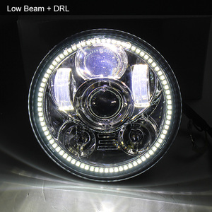 5-3/4-5,75 Halo LED faro para Dyna calle <span class=keywords><strong>Bob</strong></span> Super Wide Glide Low Rider noche Rod <span class=keywords><strong>tren</strong></span> Softail dos Sportster Iron 883 - Product Image 5