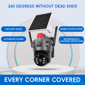 Okam 3 Màn Hình Ngoài Trời An Ninh 4K Mạng Máy Ảnh 4G Sim Thẻ Năng Lượng Mặt Trời Powered 6MP Độ Phân Giải <span class=keywords><strong>360</strong></span> ° PTZ Tầm Nhìn Ban Đêm Bộ Nhớ Thẻ - Product Image 3