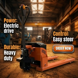 Transpaleta Eléctrica con Certificación CE, Utilizada en la Manipulación de Carga en Almacenes, Dirección Flexible, Bajo Nivel de Ruido, Ahorro de Energía - Product Image 1