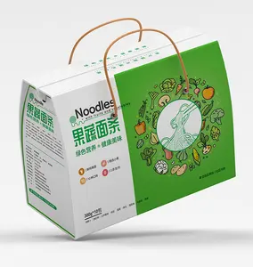 LOGO custom fruit and vegetable noodles production noodles multi-grain noodles color printed food packaging box