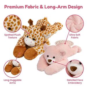 Gewogen Lange Arm Superzachte Pluche Speelgoed Pluche Kussen Panda Kangoeroe Knuffeldier voor Slaapmaatje Verjaardag OEM ODM - Product Image 3