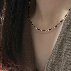 Collar de Plata S925, Dulce, Pequeño, Redondo, de Doble Cara, con Diseño Coreano Único, Collar de Moda con Cuentas para Mujer - Product Image 2