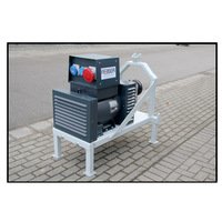 Groupe électrogène triphasé refroidi par eau Feeser Premium 20-50 KVA 50Hz 230/400V avec sortie AC, unité tractante de qualité MeccAlte