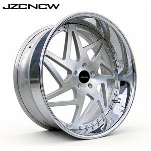 JZCNCW Juego de 3 Ruedas Forjadas de Perfil Profundo de 20 22 24 26 28 30 Pulgadas para Chevelle LeMans Skylark Cutlass 442 C10, Ruedas para Automóviles de Pasajeros - Product Image 1