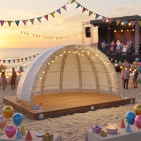 Nouvelle Scène Modulaire Carrée de Luxe en Alliage d'Aluminium, Plateforme Réglable pour Concerts, Mariages et Événements Extérieurs