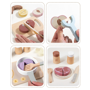 Juego <span class=keywords><strong>de</strong></span> <span class=keywords><strong>Cocina</strong></span> <span class=keywords><strong>de</strong></span> Madera para Niños, Juego <span class=keywords><strong>de</strong></span> Cortar Alimentos, Frutas, Verduras, Mariscos, Utensilios <span class=keywords><strong>de</strong></span> <span class=keywords><strong>Cocina</strong></span>, Juguetes Educativos <span class=keywords><strong>de</strong></span> Simulación para Niños, Regalo - Product Image 6